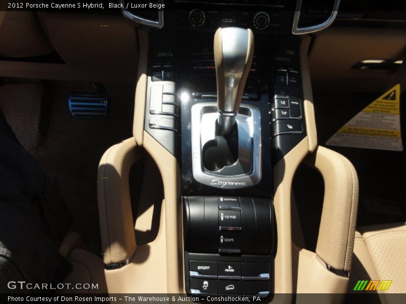 Black / Luxor Beige 2012 Porsche Cayenne S Hybrid