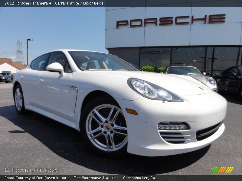 Front 3/4 View of 2012 Panamera 4