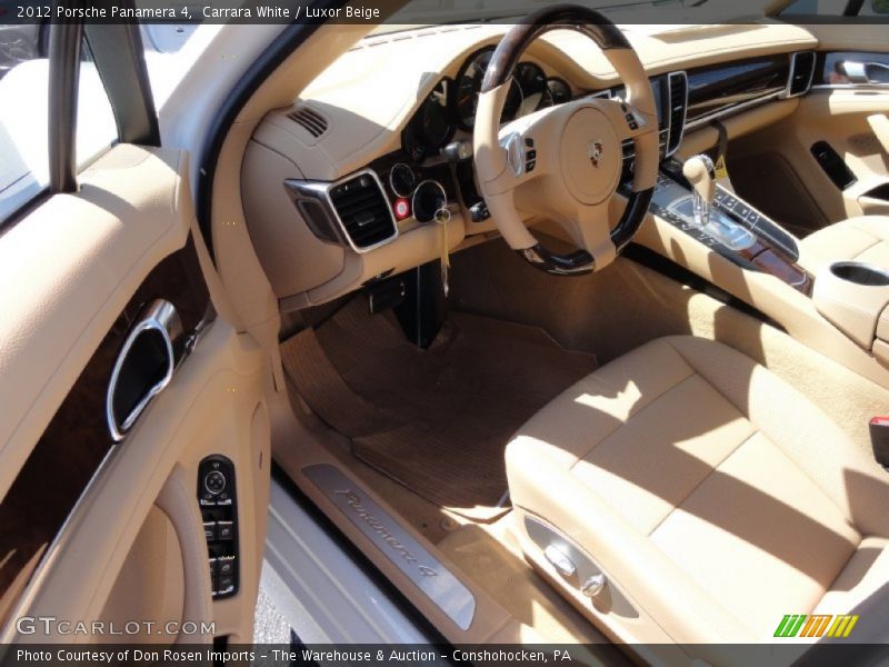 Carrara White / Luxor Beige 2012 Porsche Panamera 4