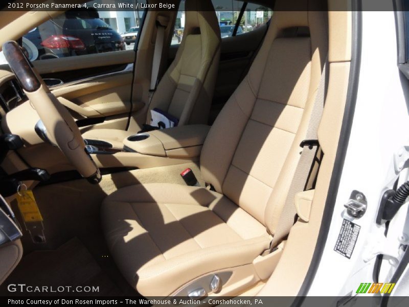 Carrara White / Luxor Beige 2012 Porsche Panamera 4