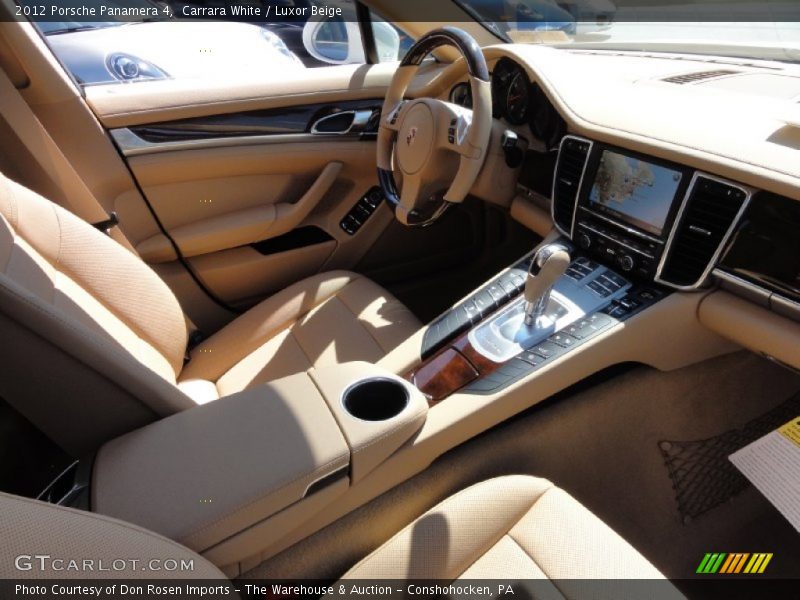 Carrara White / Luxor Beige 2012 Porsche Panamera 4