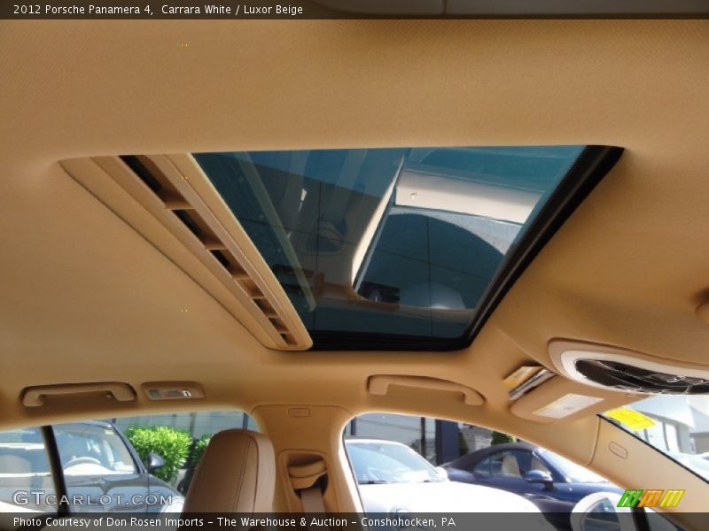 Carrara White / Luxor Beige 2012 Porsche Panamera 4