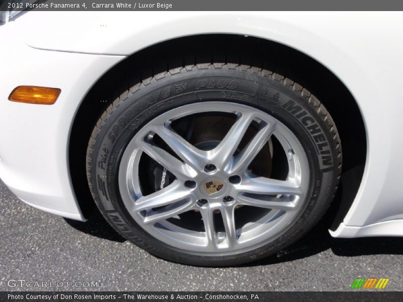 Carrara White / Luxor Beige 2012 Porsche Panamera 4