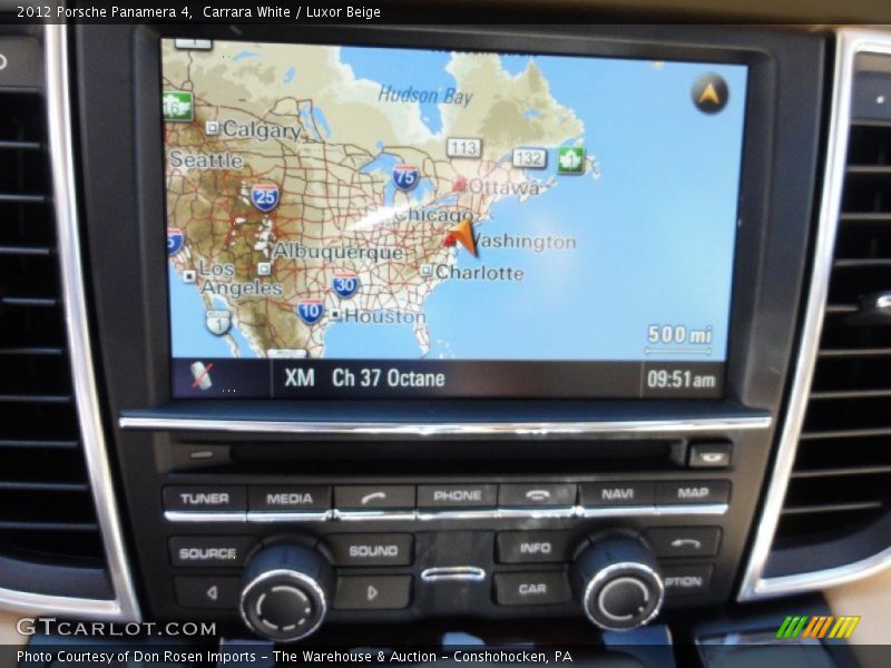 Navigation of 2012 Panamera 4