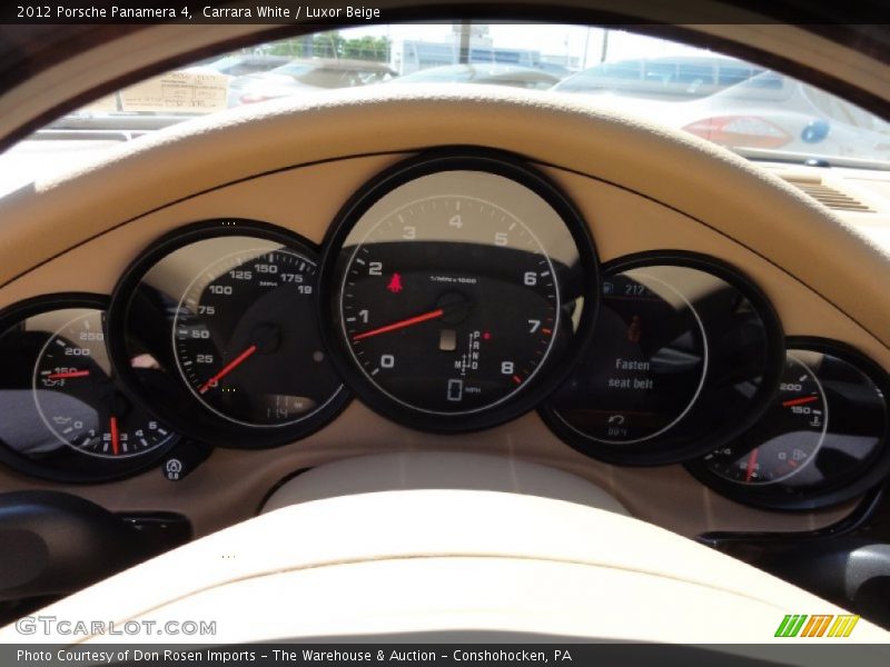 Carrara White / Luxor Beige 2012 Porsche Panamera 4