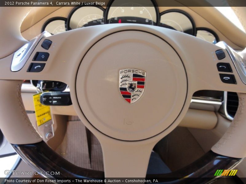 Carrara White / Luxor Beige 2012 Porsche Panamera 4