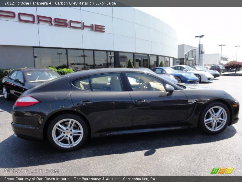 Carbon Grey Metallic / Luxor Beige 2012 Porsche Panamera 4