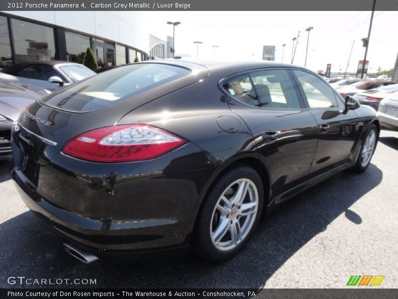 Carbon Grey Metallic / Luxor Beige 2012 Porsche Panamera 4