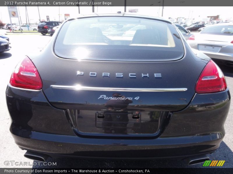 Carbon Grey Metallic / Luxor Beige 2012 Porsche Panamera 4