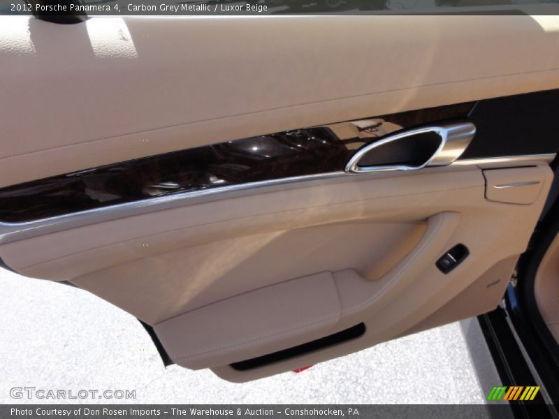 Carbon Grey Metallic / Luxor Beige 2012 Porsche Panamera 4