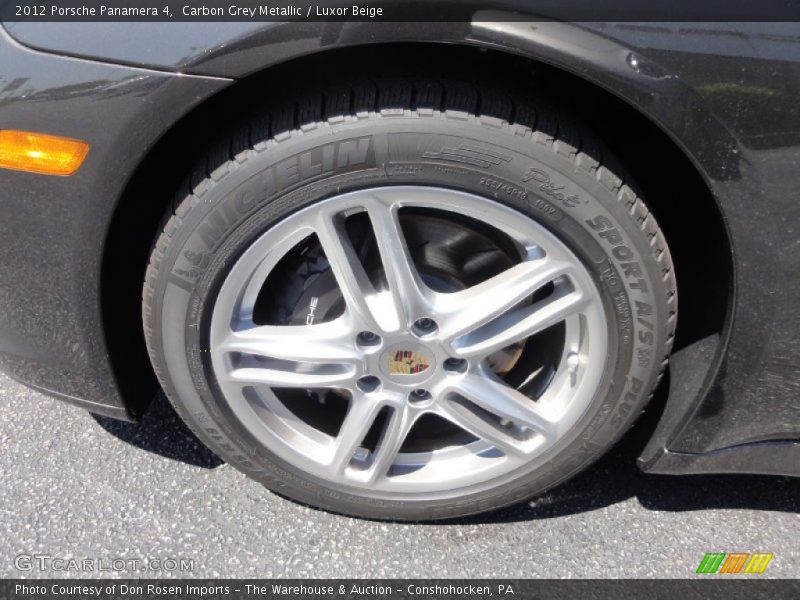Carbon Grey Metallic / Luxor Beige 2012 Porsche Panamera 4