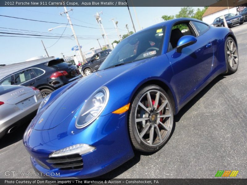 Aqua Blue Metallic / Black 2012 Porsche New 911 Carrera S Coupe