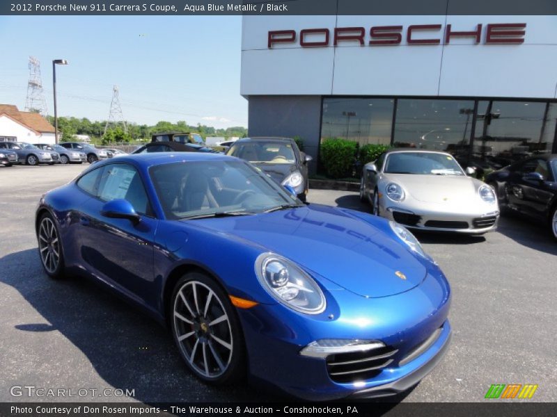 Aqua Blue Metallic / Black 2012 Porsche New 911 Carrera S Coupe