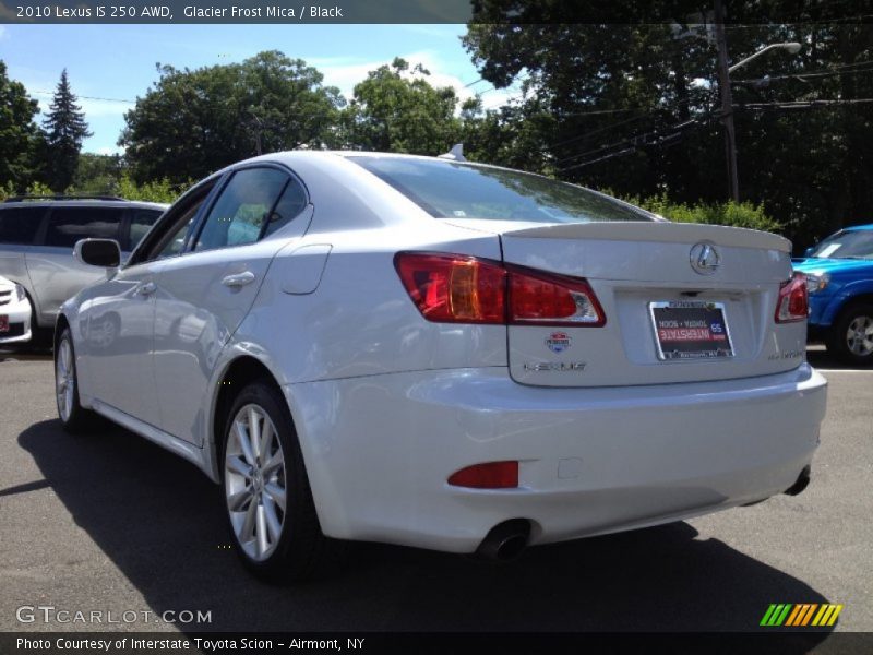 Glacier Frost Mica / Black 2010 Lexus IS 250 AWD