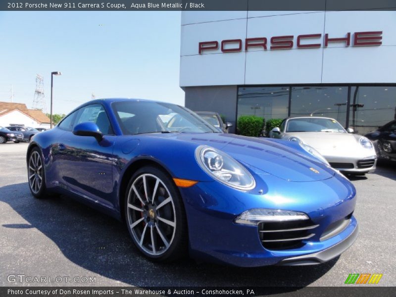 Aqua Blue Metallic / Black 2012 Porsche New 911 Carrera S Coupe