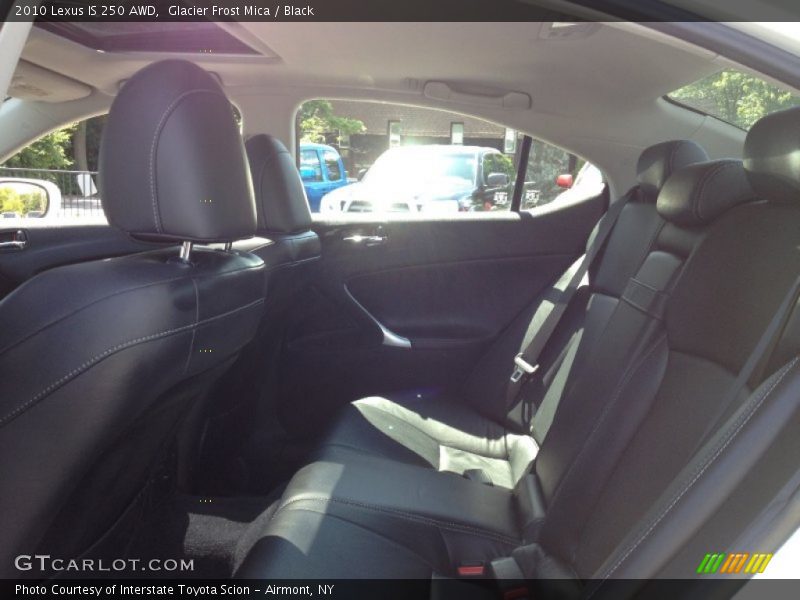 Glacier Frost Mica / Black 2010 Lexus IS 250 AWD