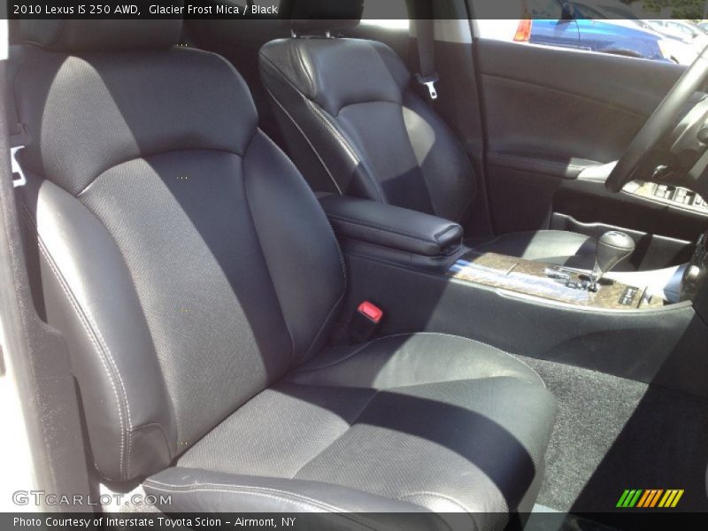 Glacier Frost Mica / Black 2010 Lexus IS 250 AWD