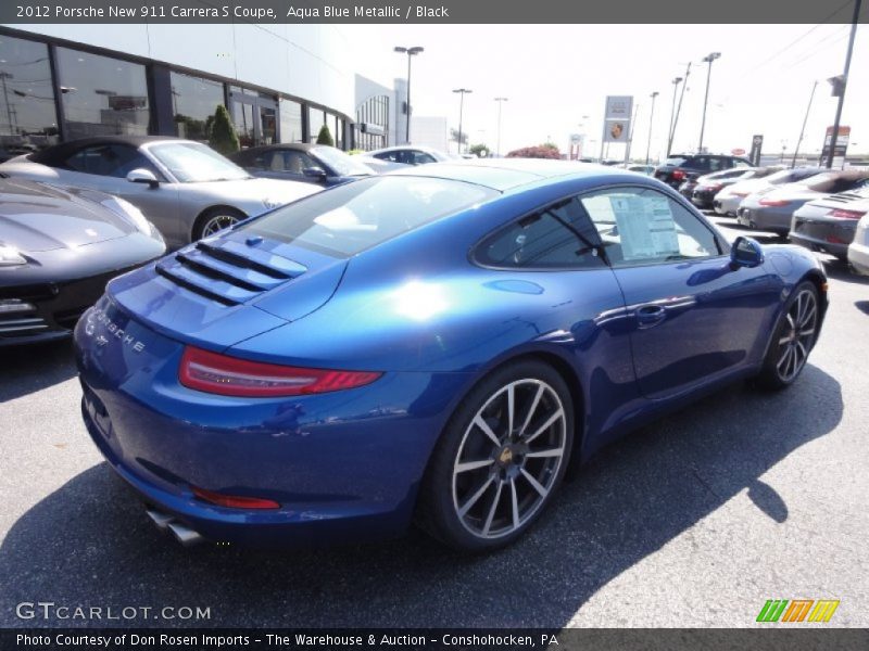 Aqua Blue Metallic / Black 2012 Porsche New 911 Carrera S Coupe