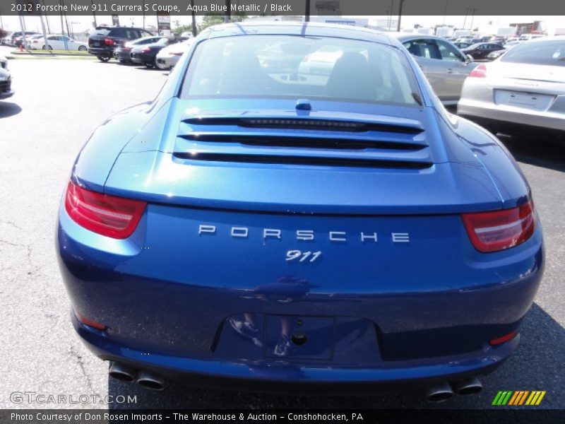 Aqua Blue Metallic / Black 2012 Porsche New 911 Carrera S Coupe