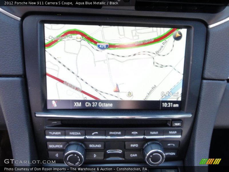 Navigation of 2012 New 911 Carrera S Coupe