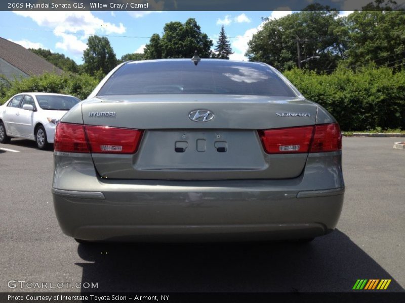 Willow Gray / Camel 2009 Hyundai Sonata GLS