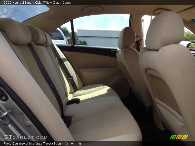 Willow Gray / Camel 2009 Hyundai Sonata GLS
