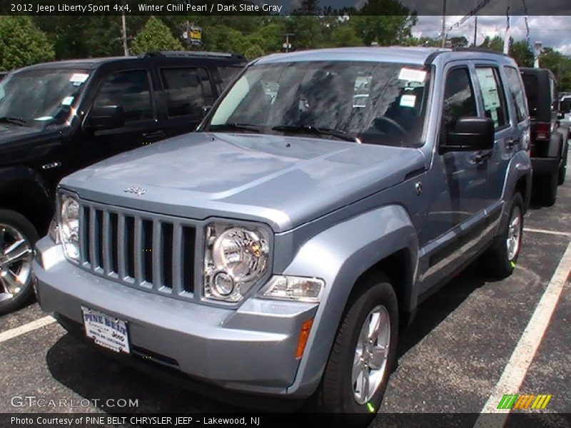 Winter Chill Pearl / Dark Slate Gray 2012 Jeep Liberty Sport 4x4