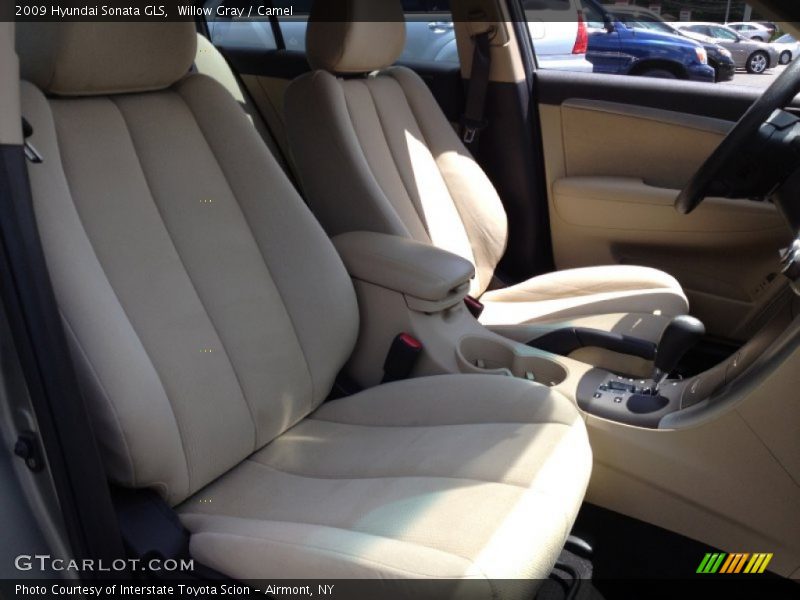 Willow Gray / Camel 2009 Hyundai Sonata GLS