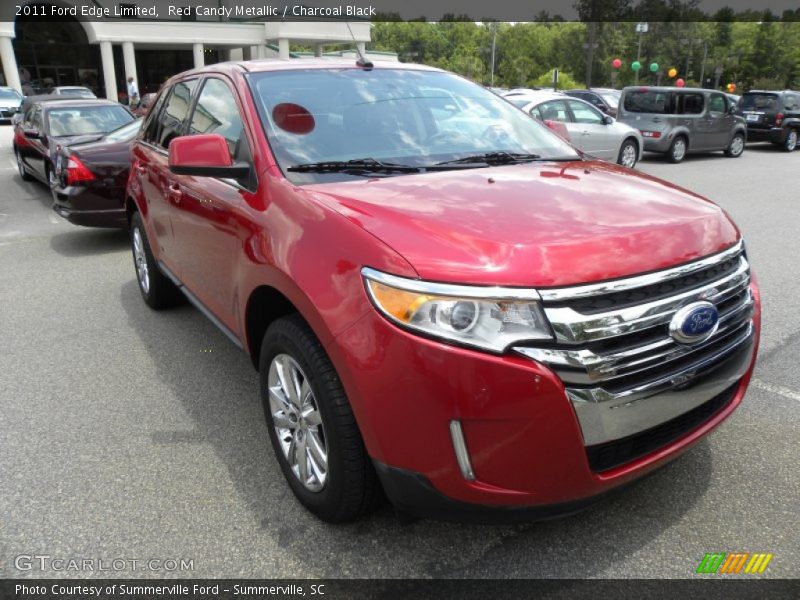 Red Candy Metallic / Charcoal Black 2011 Ford Edge Limited