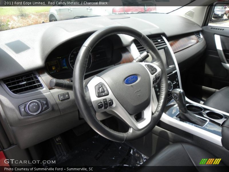 Red Candy Metallic / Charcoal Black 2011 Ford Edge Limited