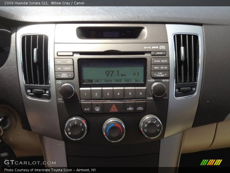 Willow Gray / Camel 2009 Hyundai Sonata GLS