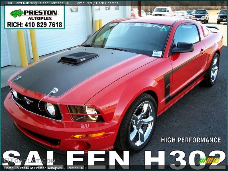 Torch Red / Dark Charcoal 2008 Ford Mustang Saleen Heritage 302