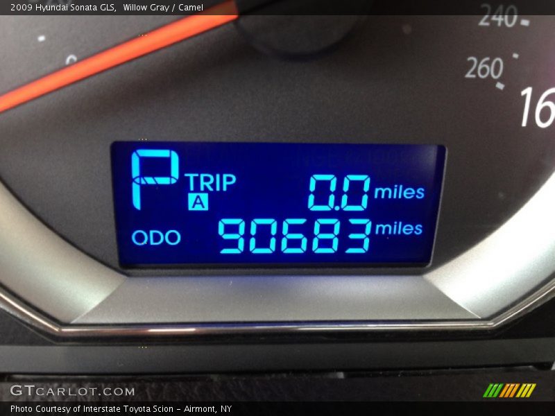 Willow Gray / Camel 2009 Hyundai Sonata GLS