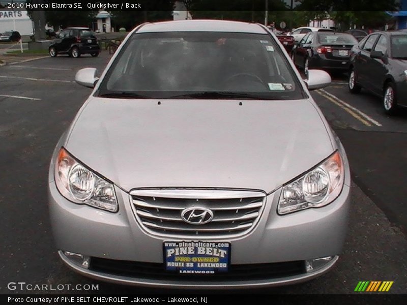 Quicksilver / Black 2010 Hyundai Elantra SE