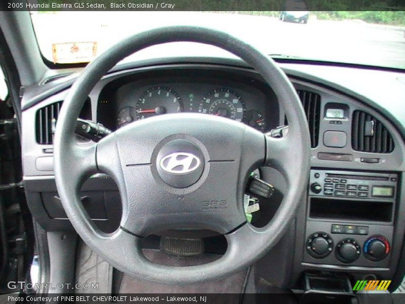 Black Obsidian / Gray 2005 Hyundai Elantra GLS Sedan