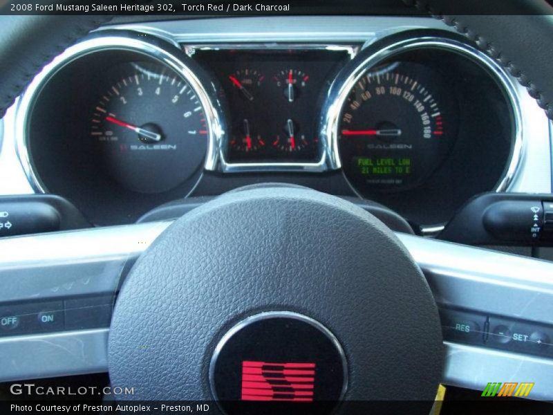 Torch Red / Dark Charcoal 2008 Ford Mustang Saleen Heritage 302