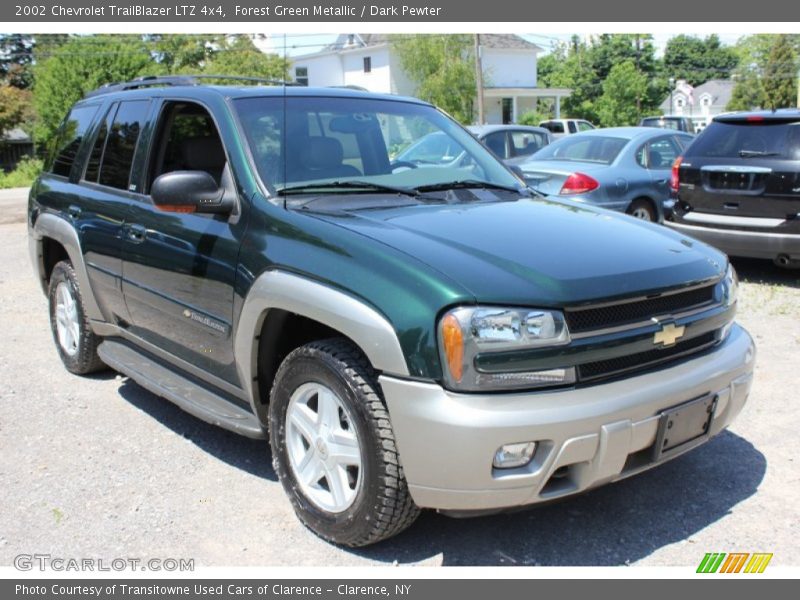 Forest Green Metallic / Dark Pewter 2002 Chevrolet TrailBlazer LTZ 4x4