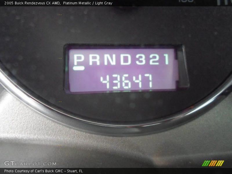 Platinum Metallic / Light Gray 2005 Buick Rendezvous CX AWD