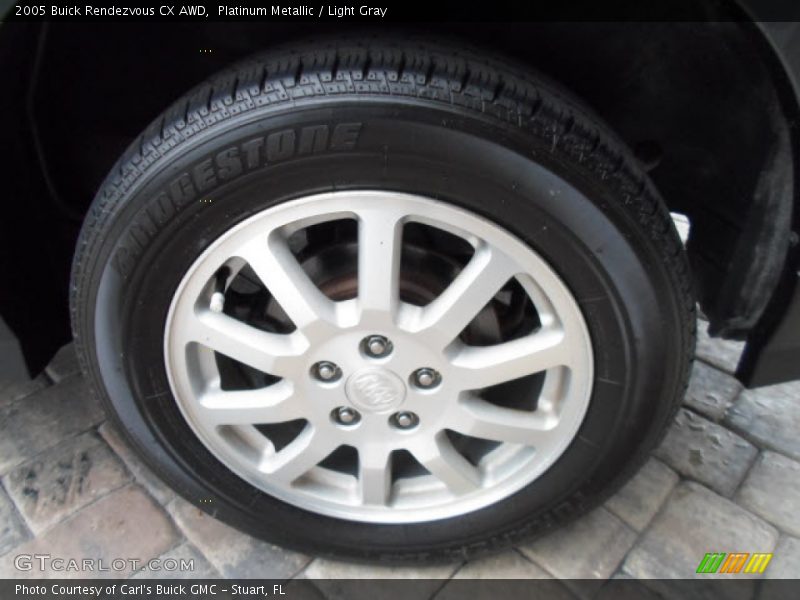 Platinum Metallic / Light Gray 2005 Buick Rendezvous CX AWD