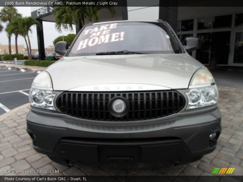 Platinum Metallic / Light Gray 2005 Buick Rendezvous CX AWD