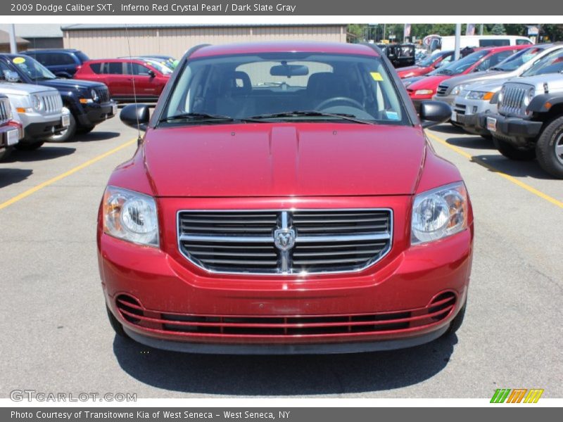 Inferno Red Crystal Pearl / Dark Slate Gray 2009 Dodge Caliber SXT