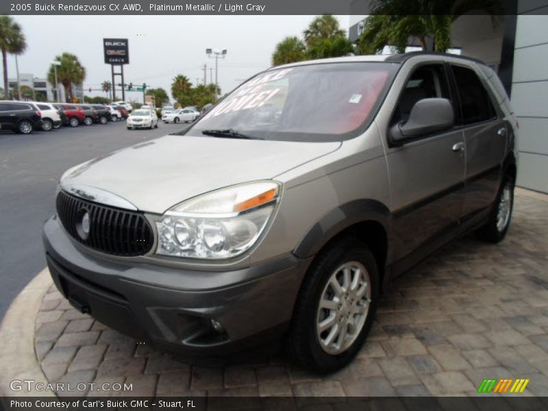 Platinum Metallic / Light Gray 2005 Buick Rendezvous CX AWD