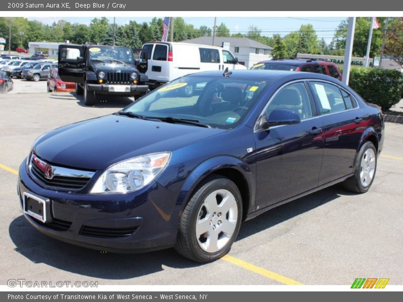 Deep Blue / Gray 2009 Saturn Aura XE