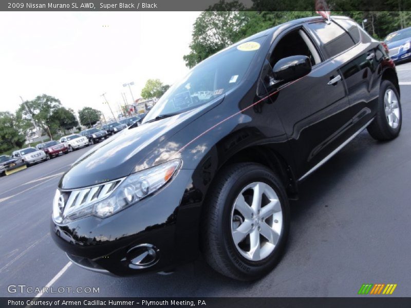 Super Black / Black 2009 Nissan Murano SL AWD