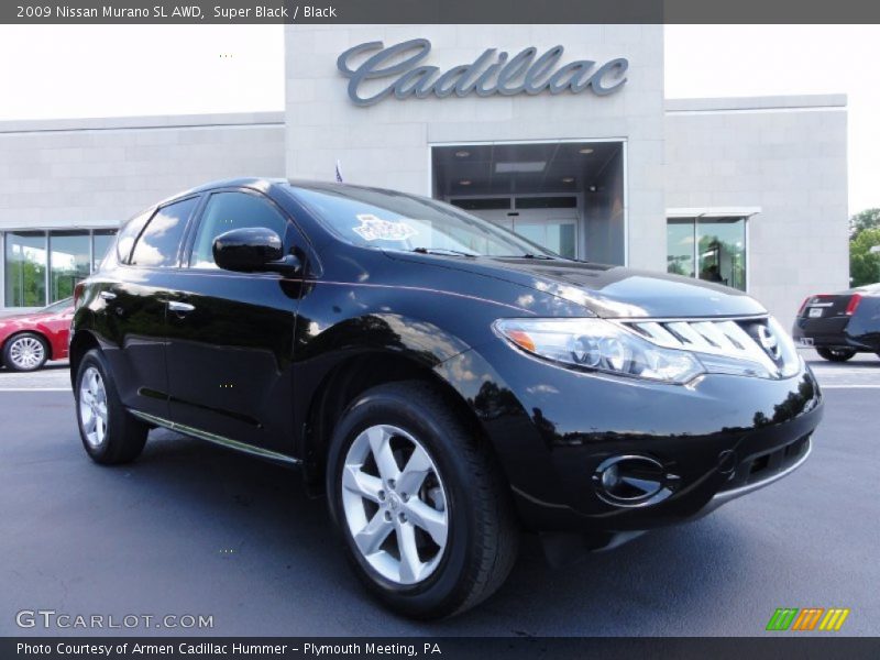 Super Black / Black 2009 Nissan Murano SL AWD