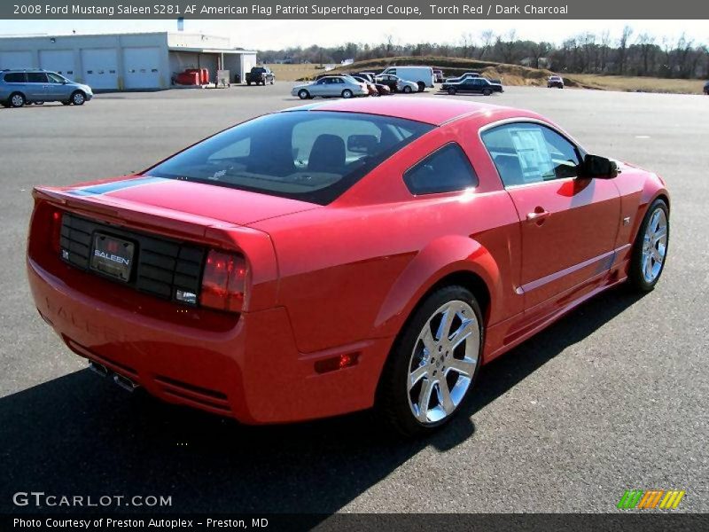 Torch Red / Dark Charcoal 2008 Ford Mustang Saleen S281 AF American Flag Patriot Supercharged Coupe