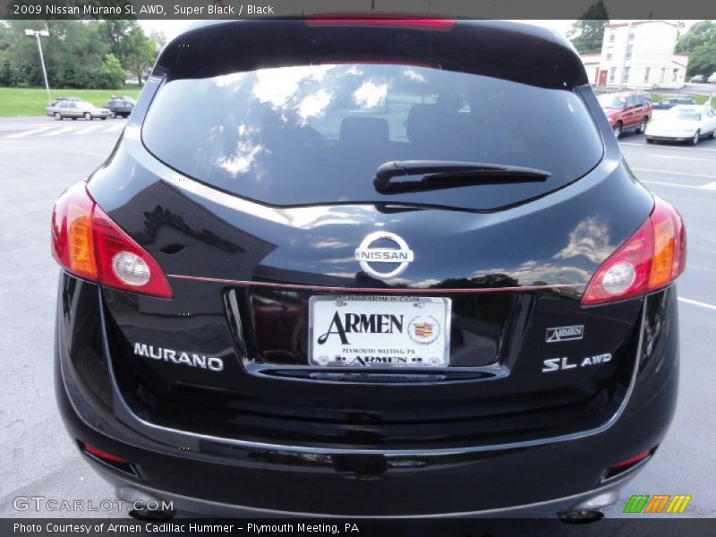 Super Black / Black 2009 Nissan Murano SL AWD