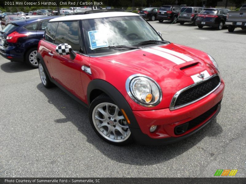 Chili Red / Carbon Black 2011 Mini Cooper S Hardtop