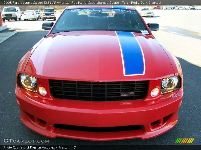 Torch Red / Dark Charcoal 2008 Ford Mustang Saleen S281 AF American Flag Patriot Supercharged Coupe