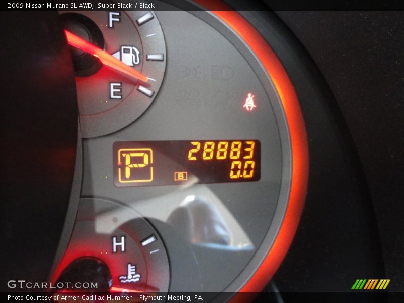 Super Black / Black 2009 Nissan Murano SL AWD